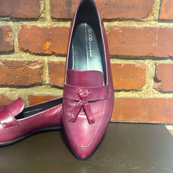 Ecco Leather Tassel Loafers Cordivan - Picture 3 of 6